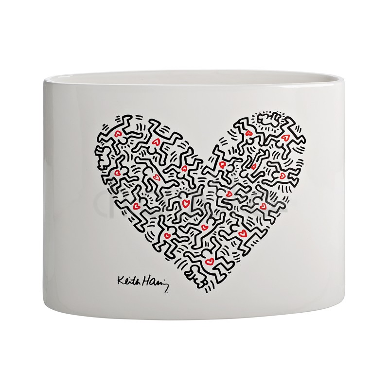 Vase en céramique Heart of Men - Keith Haring
