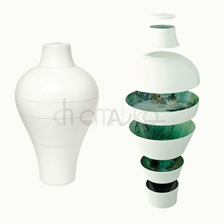 Vase Ming blanc Acqua - Ibride design