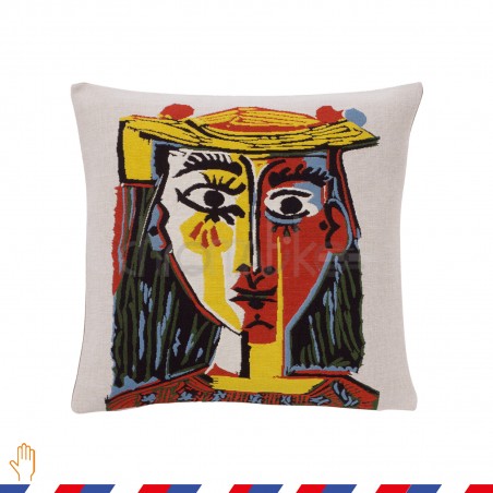 Coussin Picasso "Head of a Woman with Hat 1962" - Jules Pansu